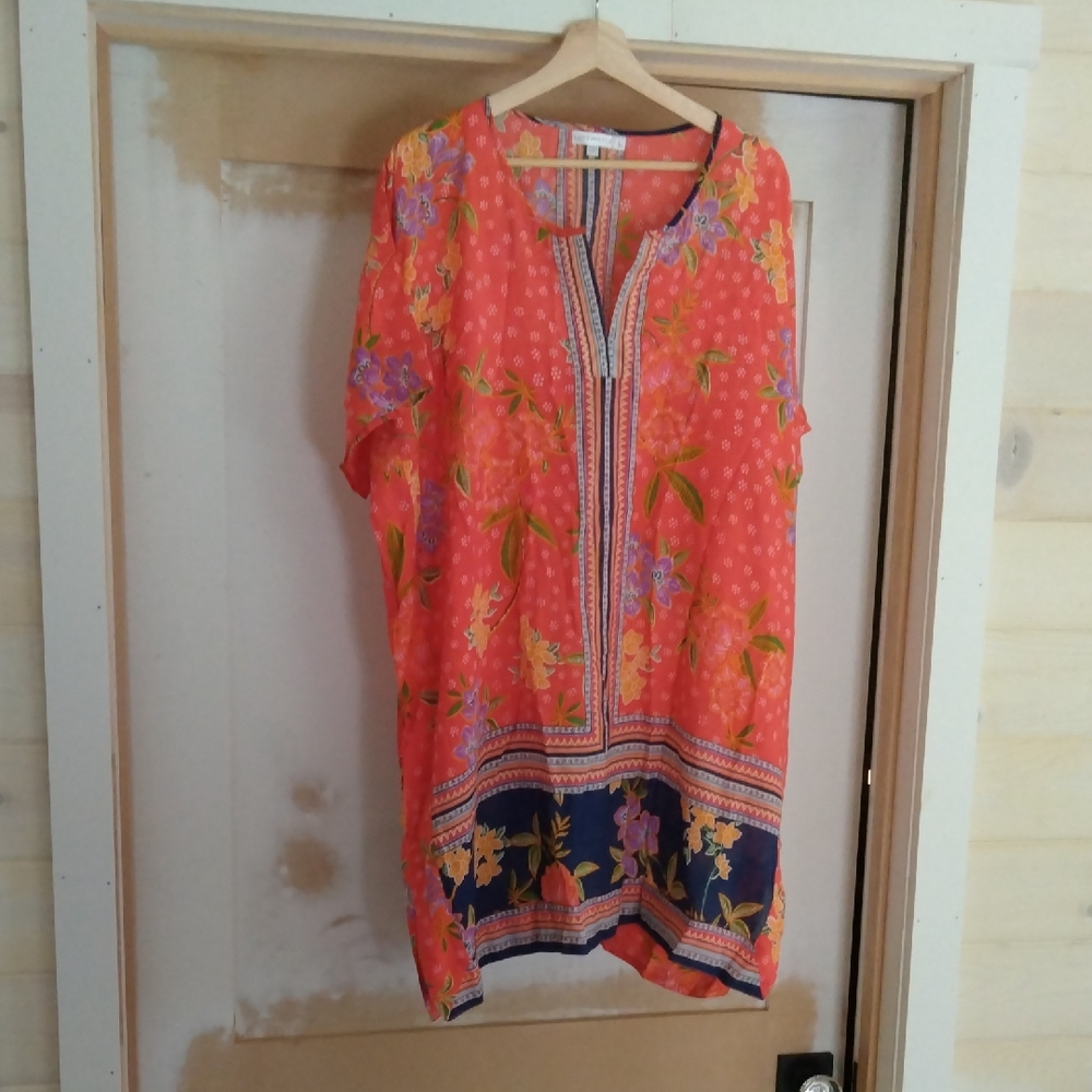 Floral Coral Dress